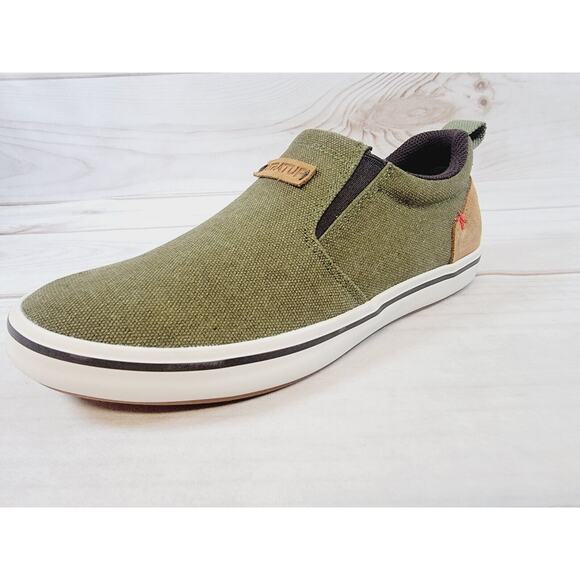 Xtratuf Mens Sharkbyte Green XSB-300 Canvas Boat Shoes Size 7 - Picture 12 of 13